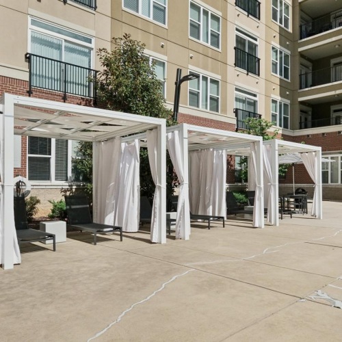 poolside cabanas